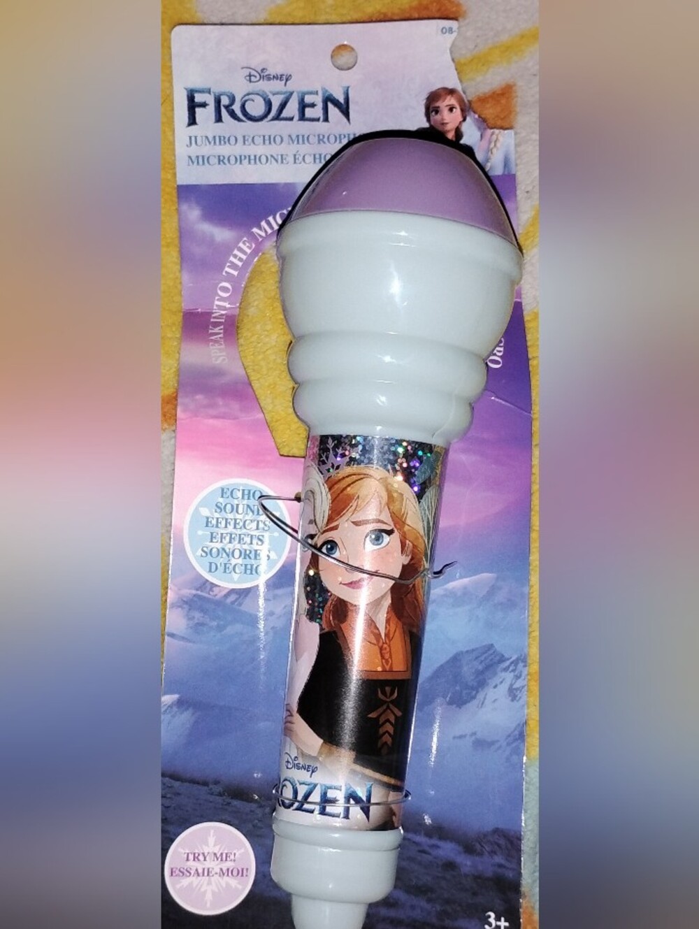 Frozen Anna Light-Up Microphone - White and Purple